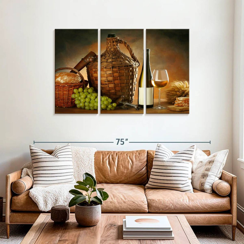 Yarlin Feast With Wine, 36" H x 57" W