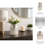 Textured Metal Arch Table Vase for Home Decor - Tall Flower Vase Accent for Tabletops, Desks, Bedside, or Kitchen Counter-1858676095-1858676092