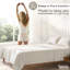 Ensemble de draps en percale 100% coton lavé - comprend 1 drap plat, 1 drap-housse et 2 taies d'oreiller-129479917-129479920