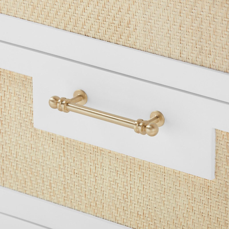 Astor 3 - Drawer Nightstand, White/Taupe