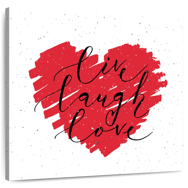 Tergel Valentine Live Laugh Love, 33" H x 33" W