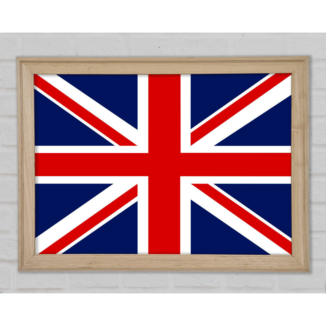 Britische Gerade Flagge - Einzelner Bilderrahmen Kunstdrucke