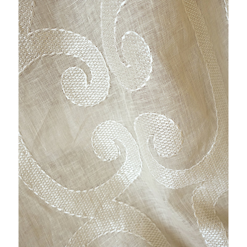Atmosphere Sheers Ornamento Fabric, Snow