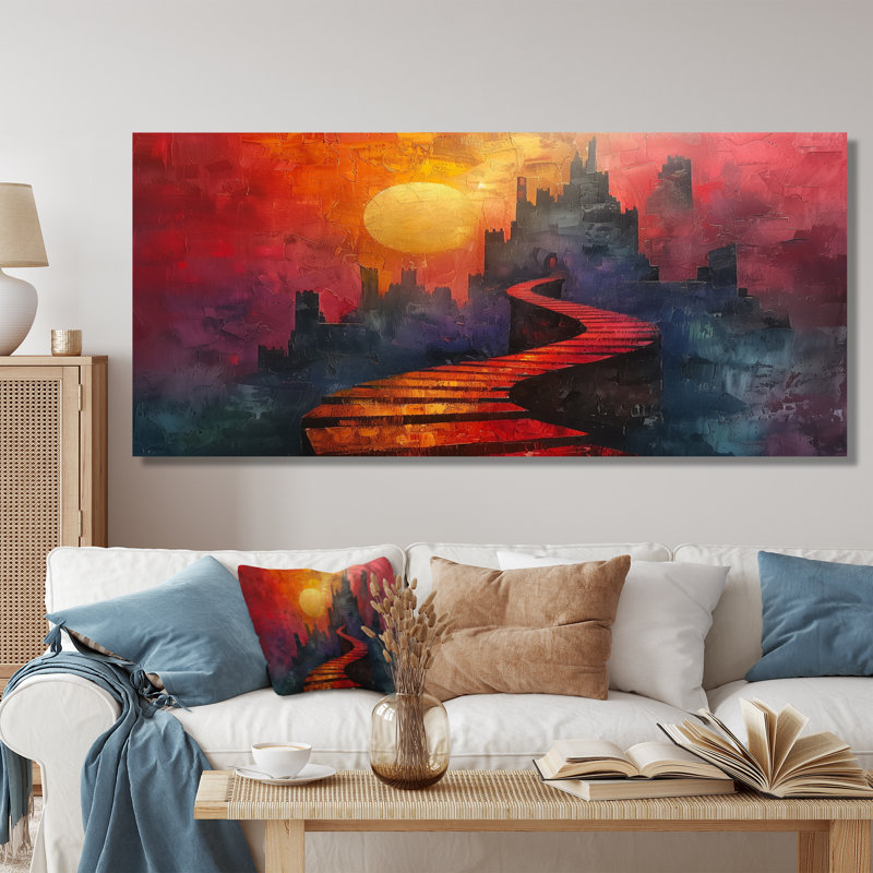 Sherine - Châteaux, salon d'art mural, Toile tendue, 12" H x 20" W