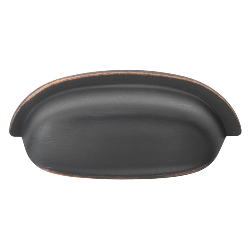 Poignée coquille, Bronze frotté à l'huile
