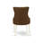 7 Piece Dining Table Set Consist of an Oval Dining Room Table with Butterfly Leaf and 6 Brown Linen Fabric Parsons Chairs, Linen White-1096358653-1162899504-1162899506