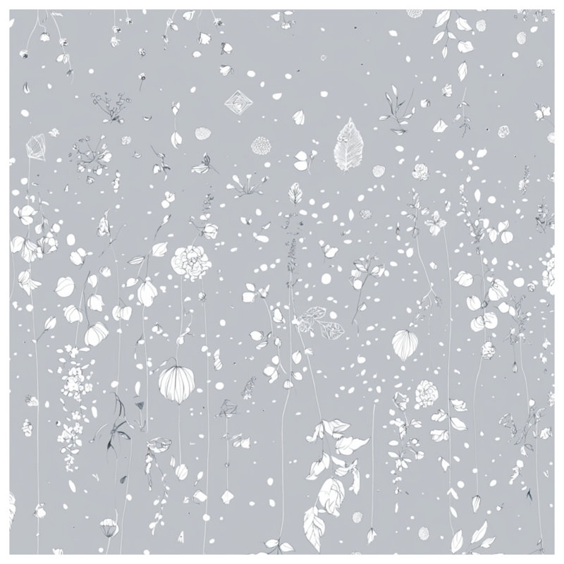 Tapis de bain floral, L 24 po x L 17 po