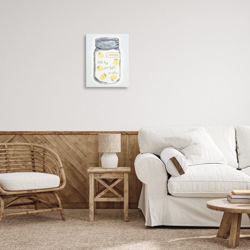 "Firefly Light Light", art mural sur toile par Connie Resch, H 20 po x l 16 po
