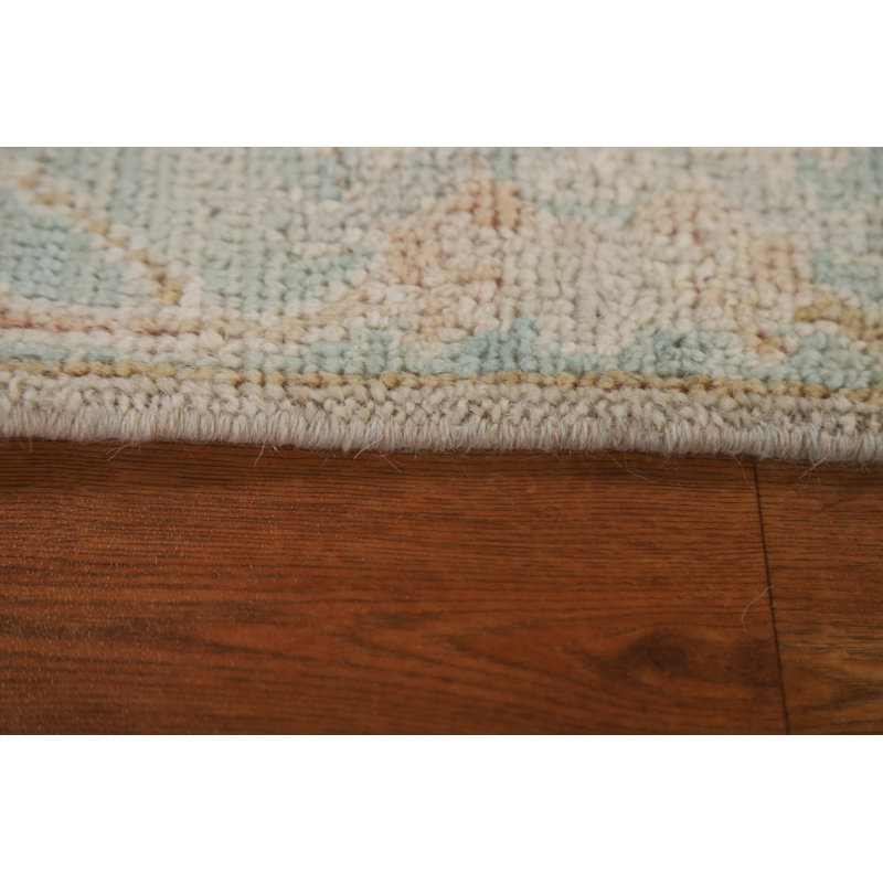 One-of-a-Kind 2'0" X 4'1" New Age Wool Area Rug in Beige