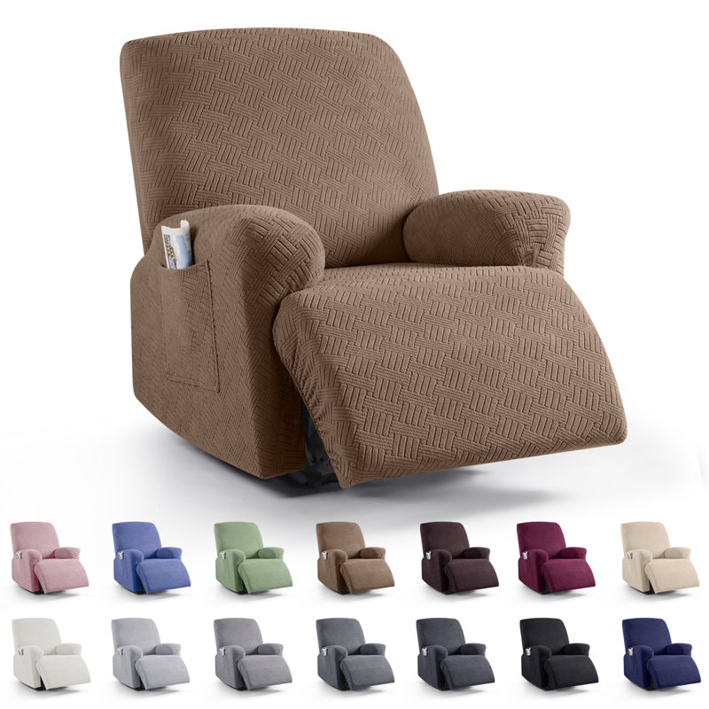 Housse pour fauteuil inclinable avec poches Wald, Bleu très foncé