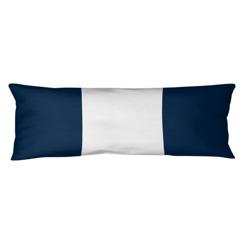Stripes Medium Polyester/Polyfill Body Pillow, Navy Blue, New England Football