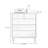 Modern Burlywood Solid Wood Accent Cabinet