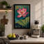 Pink Lotus in Bloom Botanical 1 Piece Wrapped Canvas Wall Art-778879754-778879756