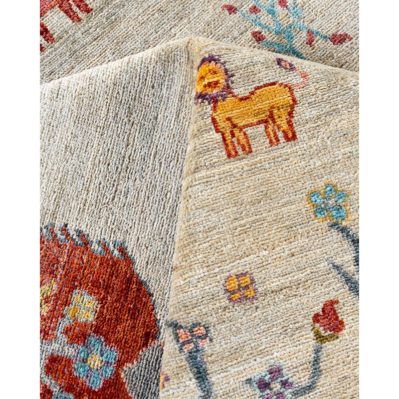 One-of-a-Kind Rectangle 8'8" X 11'8" Hand Knotted Area Rug