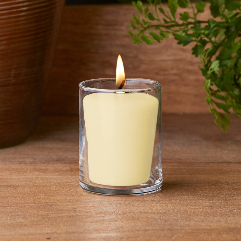Bougie votive citron et bergamote