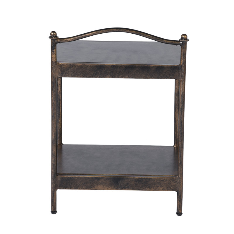 Lugo 45cm W Steel Bedside Table