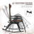 Outsunny Set Of 2 Outdoor Rocking Chairs, Foldable Reclining Zero Gravity Lounge Rocker With Pillow, Cup & Phone Holder, Combo Design With Folding Legs, Brown