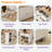 Expandable Kitchen Island With Dining Table, Power Outlet, 2 Drawers, Open Shelves And Movable Wheels
