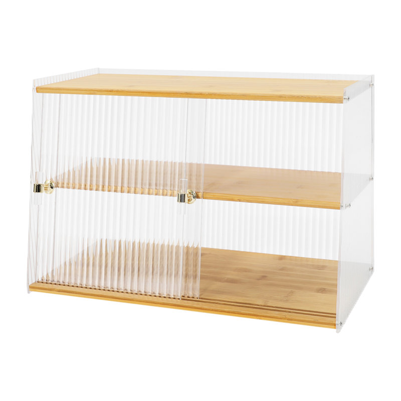 Armoire pour garde-manger, buffet avec portes coulissantes, armoire alimentaire pour la cuisine, couleur de bûche