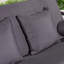 Grand support de véranda à 3 places avec dossier réglable, coussin et coussins inclus Mirga, gris-919697157