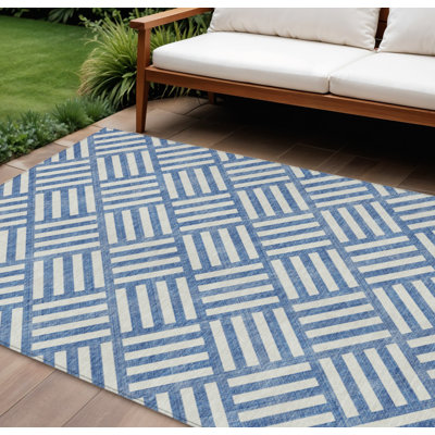 Tapis intérieur lavable à motif géométrique 9 pi x 12 pi ivoire