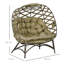 Trapeza 2 Seater Egg Chair Outdoor with Cushion, Cup Pockets-1508902369