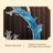 26.18"Blue resin irregular-shaped artwork