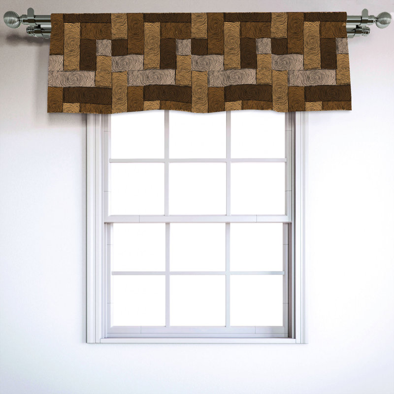 Sateen Ruffled Window Valance