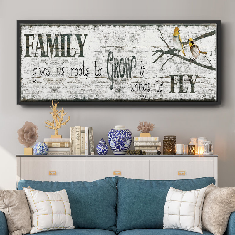 «Family Gives Us», toile encadrée