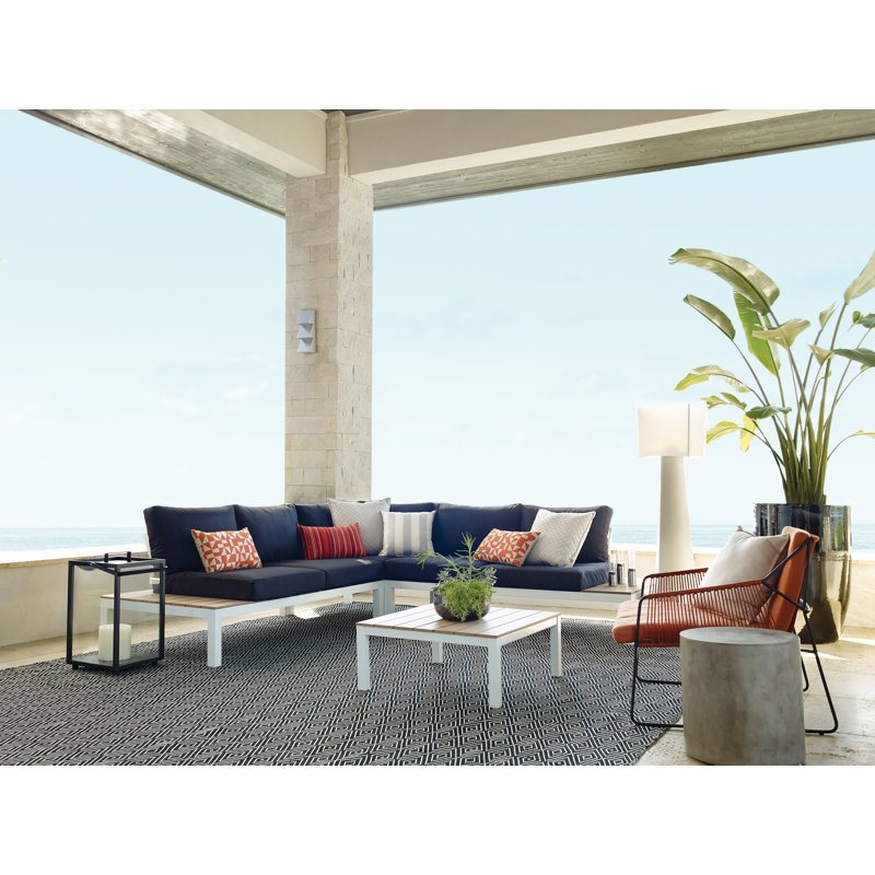 Sandur Patio Chair with Cushions, White Rope/Anthracite Frame, Canvas Lichen