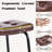 Faux Leather Tufted Counter Stools Set of 12,Dark Brown-1716378380-1716378381