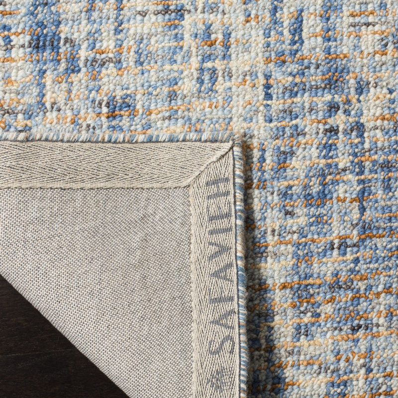Tapis en laine touffeté à la main Somwya, Rond 4 pi