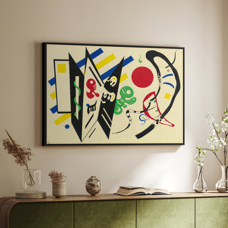 Recocrity (Récifoque), 1935 - Wassily Kandinsky, reproduction d'art sur toile tendue, 26 x 40, Doré
