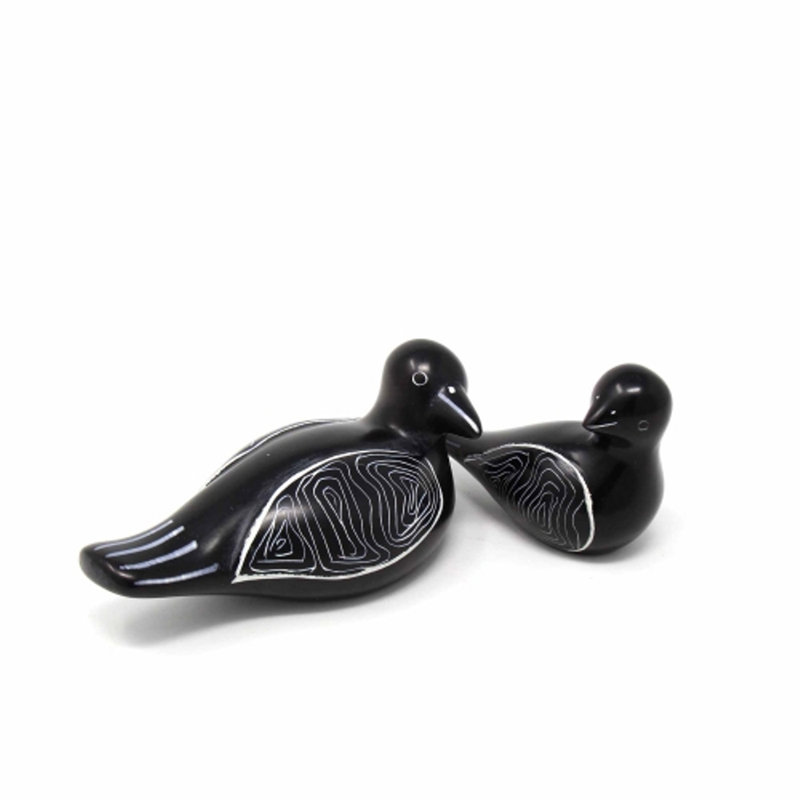 Ensemble 2 pièces oiseaux noirs