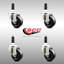 Ensemble de roulettes extensibles en caoutchouc dur-92141290