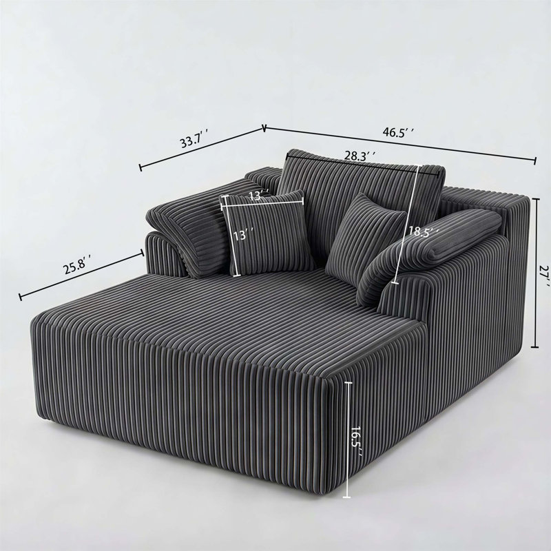 Canapé-lit Cloud Lounge sans assemblage avec assise profonde et confortable