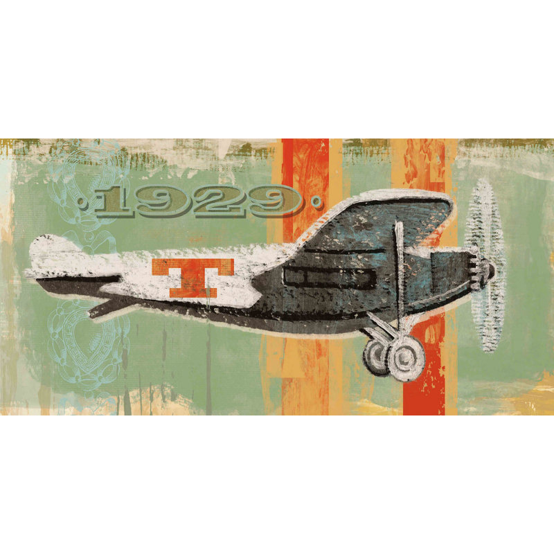 Vintage Plane 1929 by Alan Hopfensperger - Wrapped Canvas Print, 76cm H x 152cm W x 3.8cm D