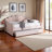 Mitsugu Modern Queen Size Velvet Fabric Daybed in Pink, 45.73'' H X 86.35'' L X 65.54'' W -1285599510
