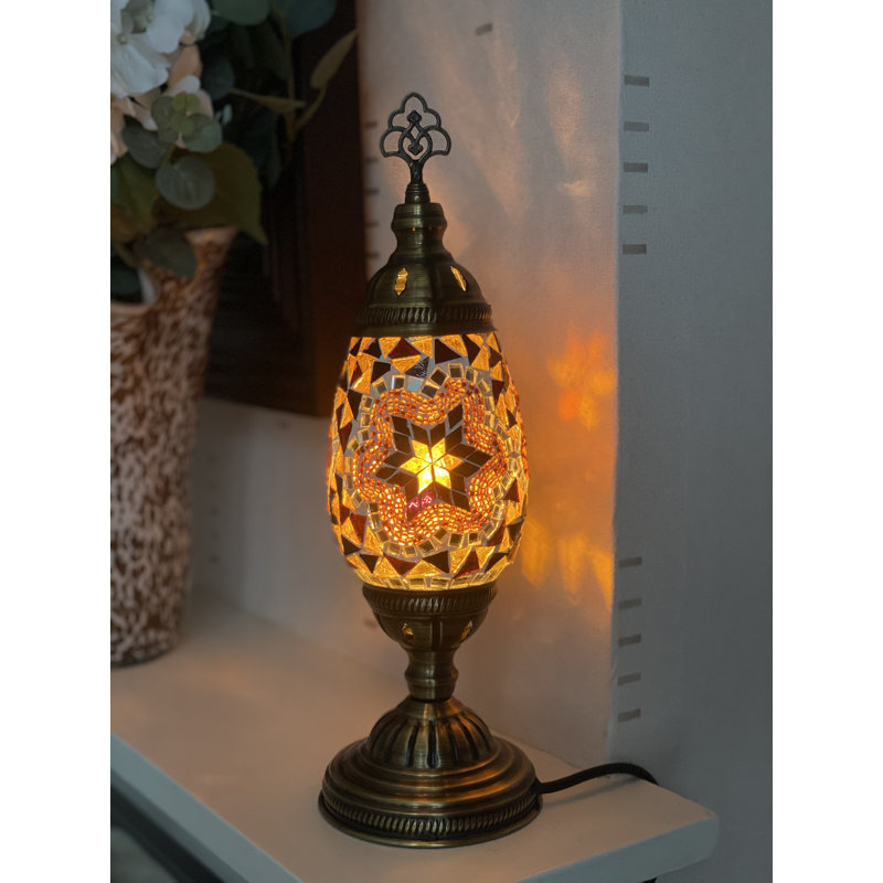 Karlie Metal Lighting Lamp, Brown/Amber