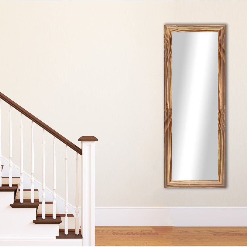 Miroir Carlea, Naturel brûlé, H 59 po x l 20 po