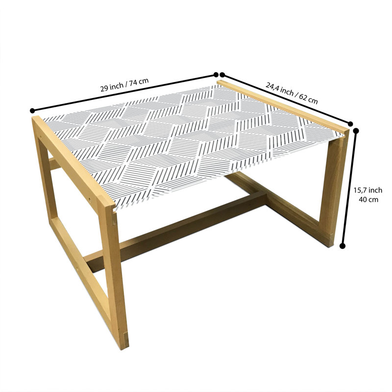 Jaelynne Sled Coffee Table, 62cm H x 74cm W x 40cm D
