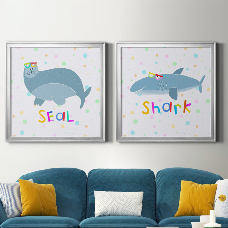 Animal Spots I Animal Spots I - Ensemble de 2 cadres photo sur toile, H 26,5 po x l 53 po x P 1,5 po