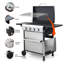 Barbecue au gaz propane à 4 brûleurs avec table d'appoint Dax 49 200 BTU