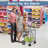 40'' H x 24'' W Folding Shopping Cart with Dual Storage Baskets and Swiveling Wheels-57245144