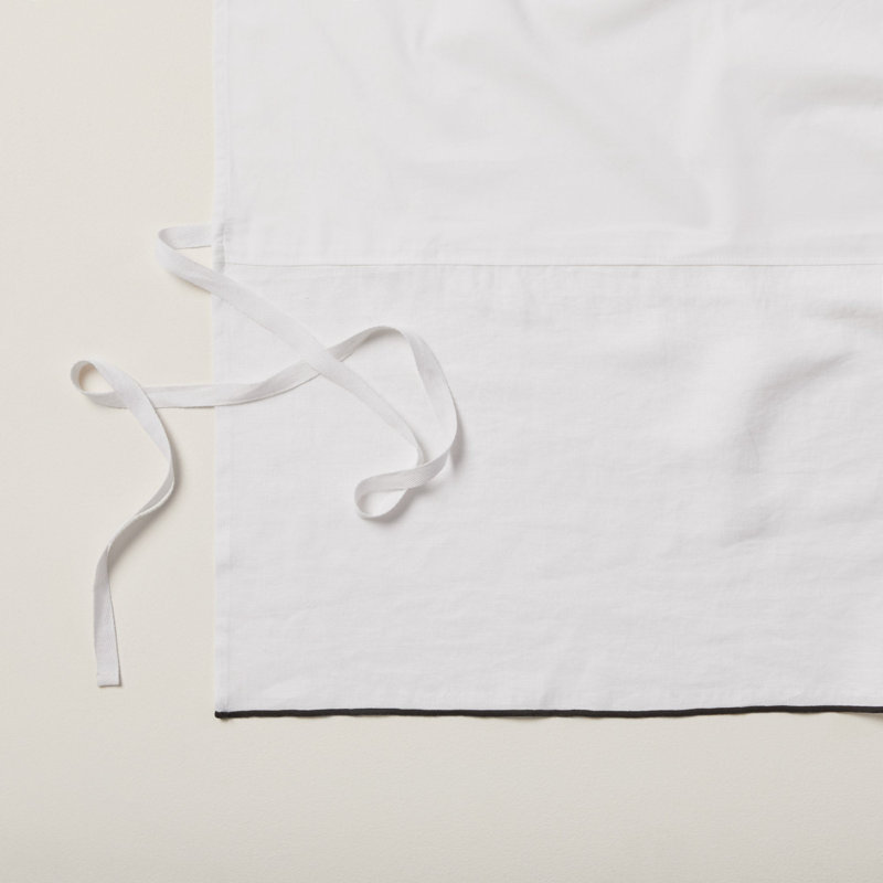 Carlina Tailored Wrap Around, White/Grey, 140cm W x 32cm D