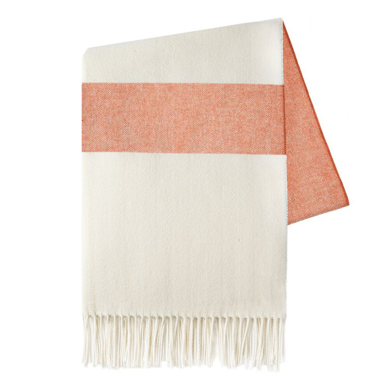 Jeté en mélange de coton Sydney, Mandarin