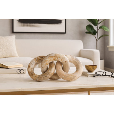 Anneau, objet décoratif en marbre