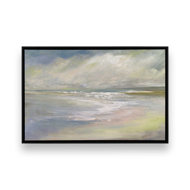 Shoreline Dreams II, reproduction sur toile dans un cadre, H 8,75 po x l 12,75 po, Noir satiné