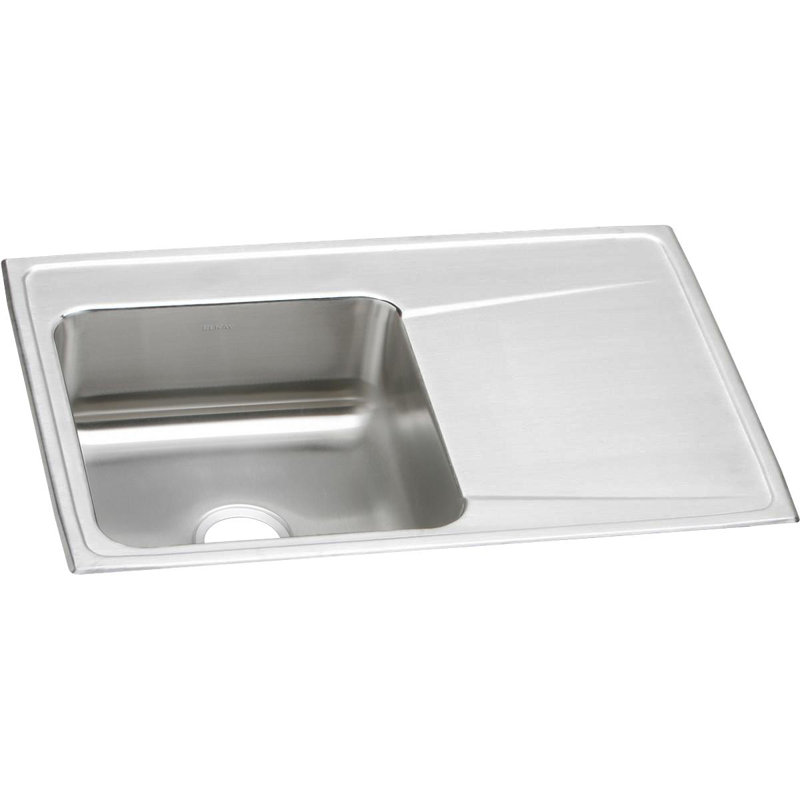 Évier de cuisine à montage sur plan L 33 po x l 22 po Lustertone, 0 trou