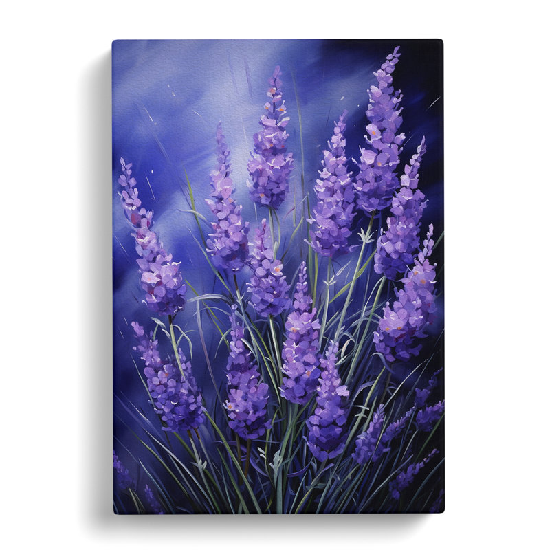 Lavender Flower Realism - Wrapped Canvas, 76cm H x 50cm W x 3cm D